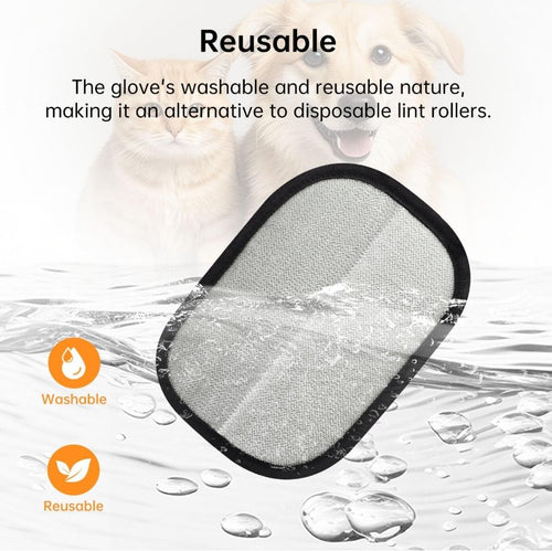 Dual-Sided Pet Grooming Gloves & Hair Remover Mitt (Washable, Anti-Static)