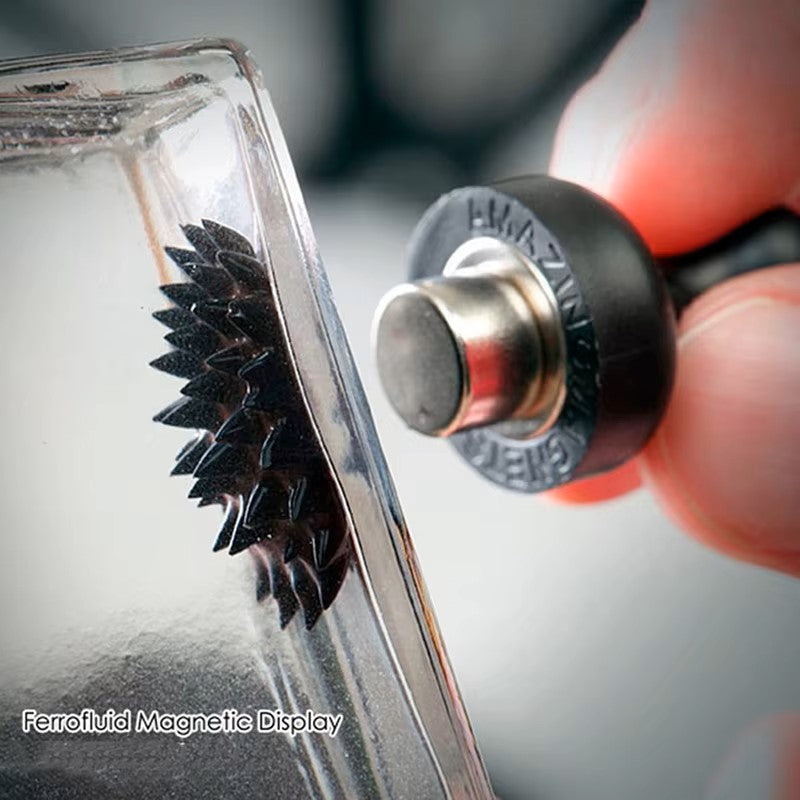 Ferrofluid Magnetic Stress Relief Desk Toy | Science Display & Liquid Sculpture Kit | Standard